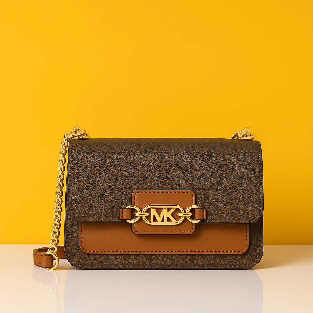 MICHAEL KORS Ember Walnut Luxe Mini Crossbody Bag