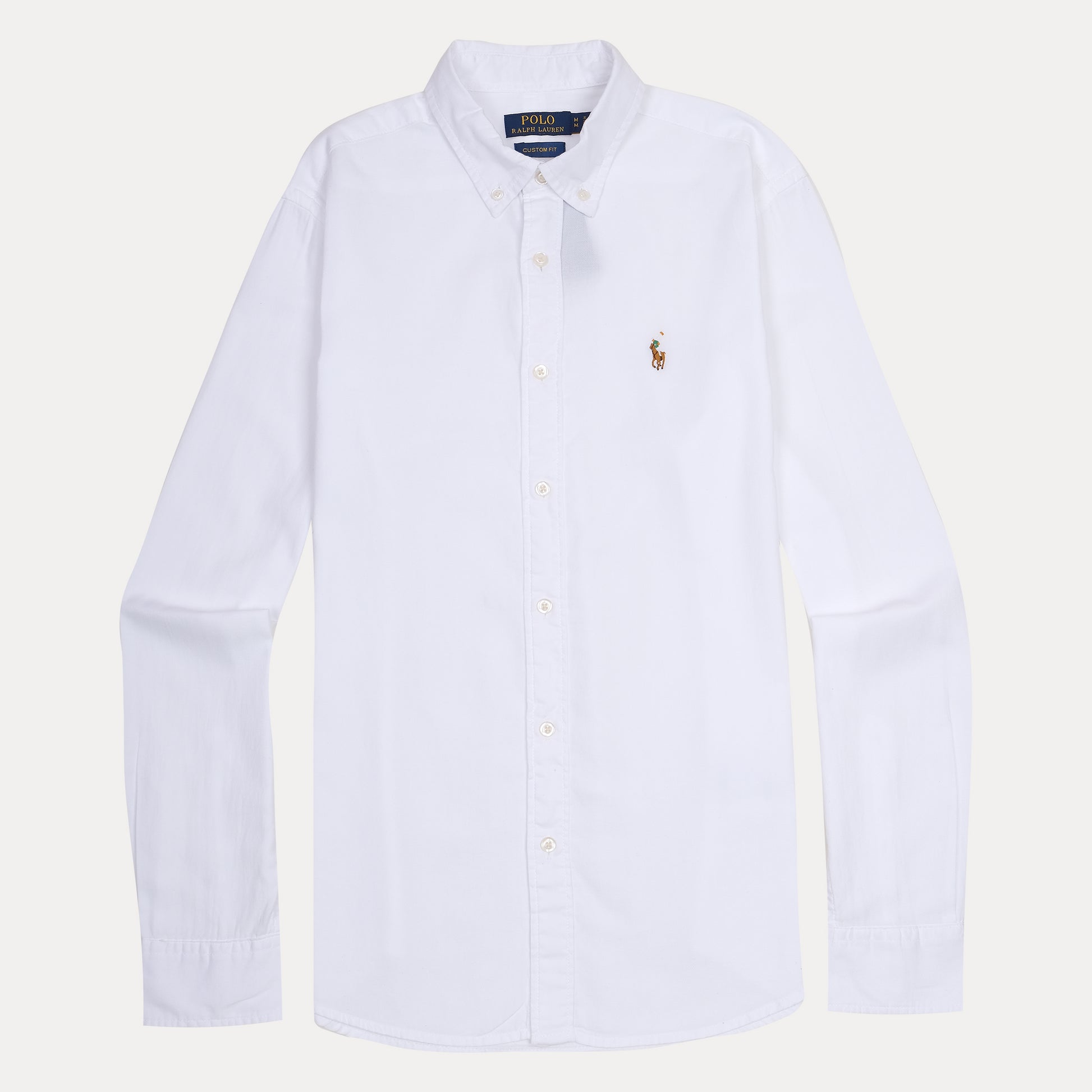 Polo Ralph Lauren Crisp Cotton Button-Up Shirt in Pure Snow