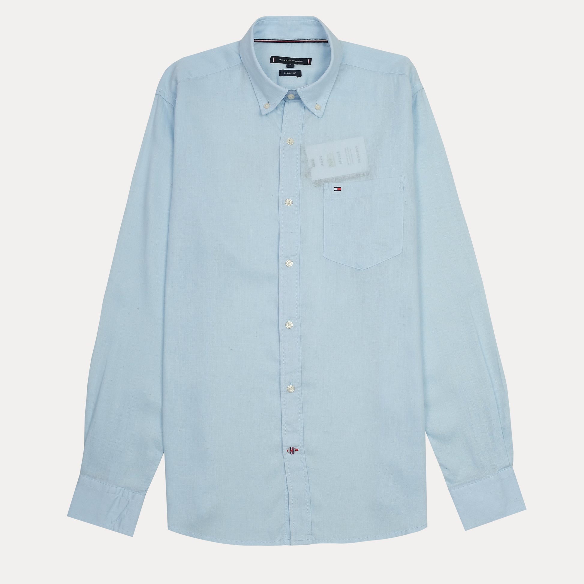 Tommy Hilfiger Effervescent Sky Regular Fit Button-Up Linen Shirt