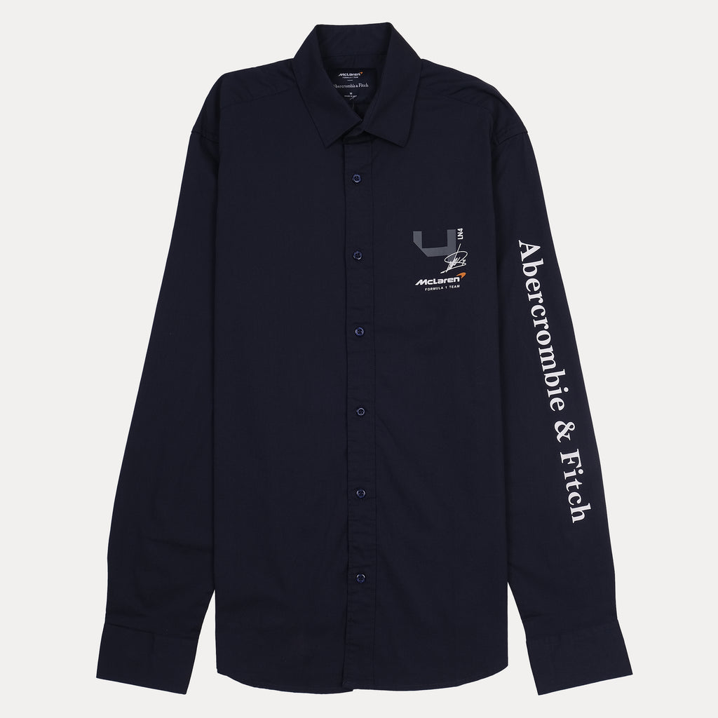 Abercrombie & Fitch McLaren Collaboration Classic Fit Navy Shirt