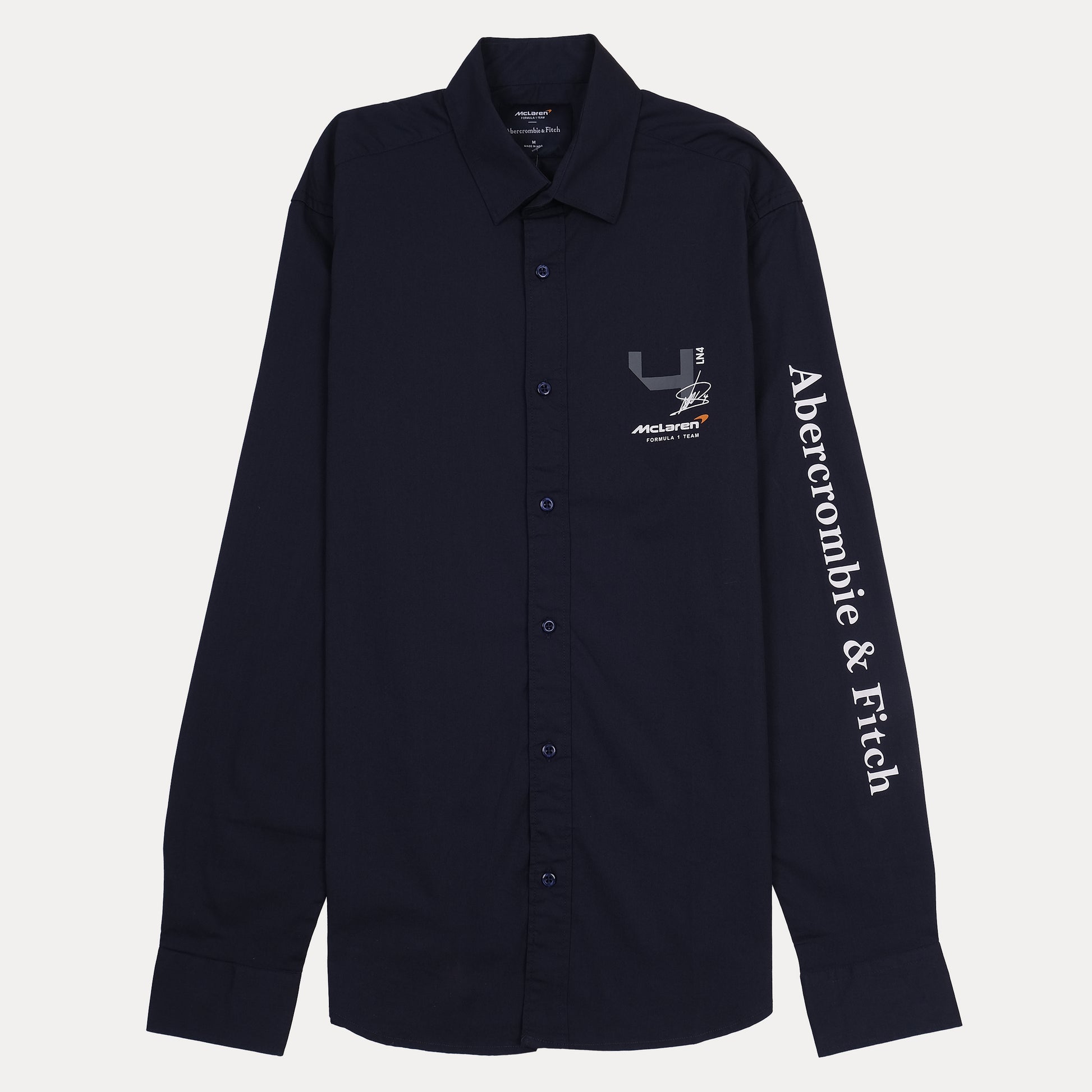 Abercrombie & Fitch McLaren Collaboration Classic Fit Navy Shirt