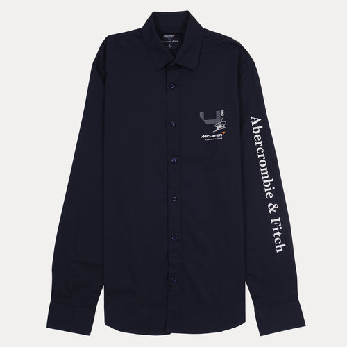 Abercrombie & Fitch McLaren Collaboration Classic Fit Navy Shirt