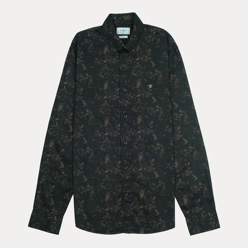 HACKETT Floral Print Long Sleeve Shirt