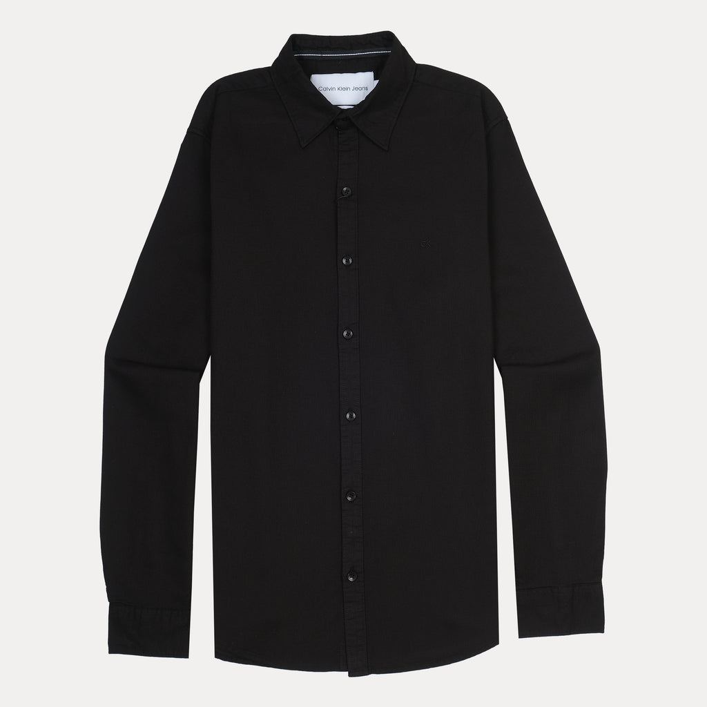 Calvin Klein Effortlessly Chic Black Button-Up Shirt