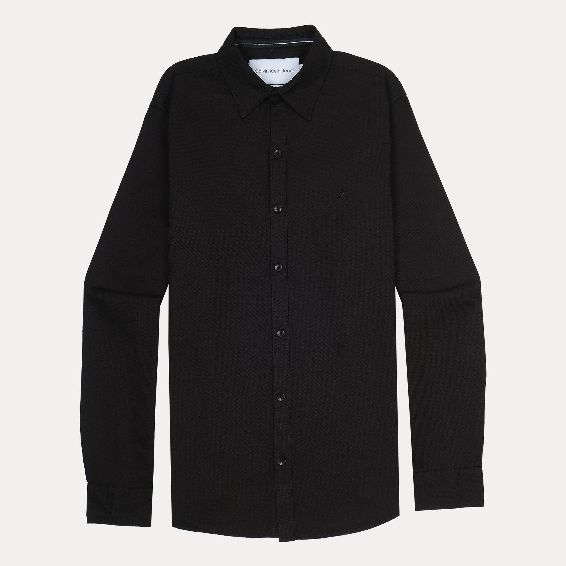Calvin Klein Effortlessly Chic Black Button-Up Shirt