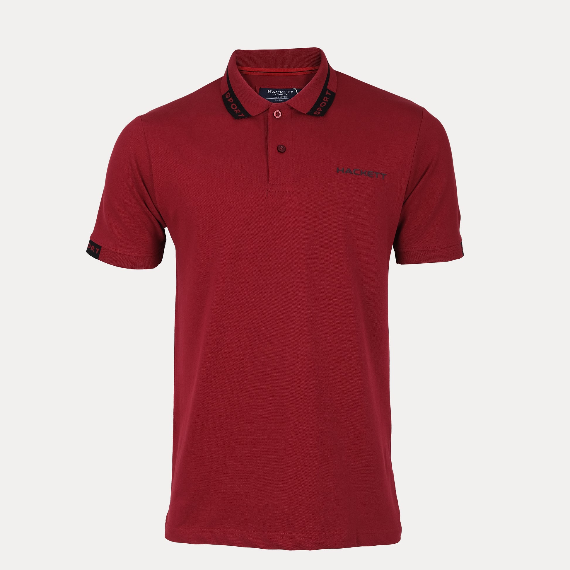 HACKETT Sporty Crimson Polo Shirt