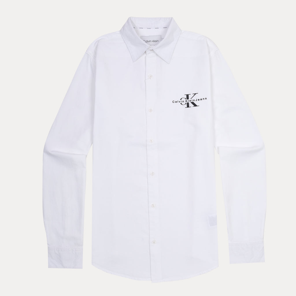 Calvin Klein Effortlessly Chic White Button-Up Shirt