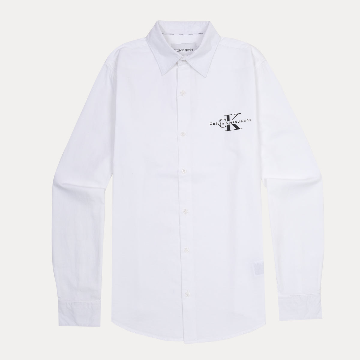 Calvin Klein Effortlessly Chic White Button-Up Shirt