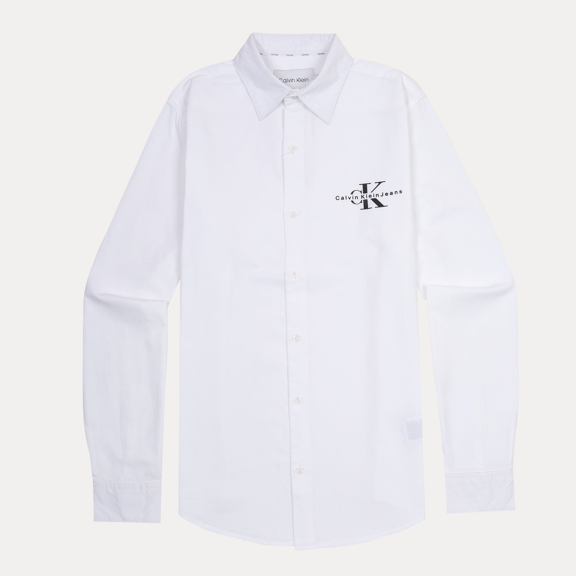 Calvin Klein Effortlessly Chic White Button-Up Shirt
