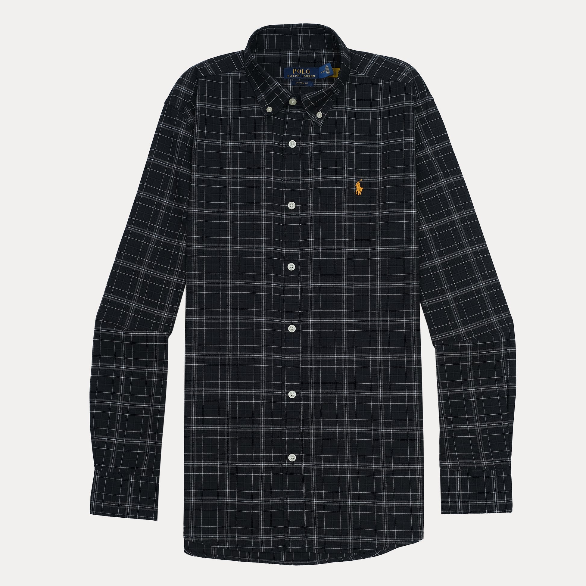 Polo Ralph Lauren Custom Fit Plaid Shirt in Midnight Check
