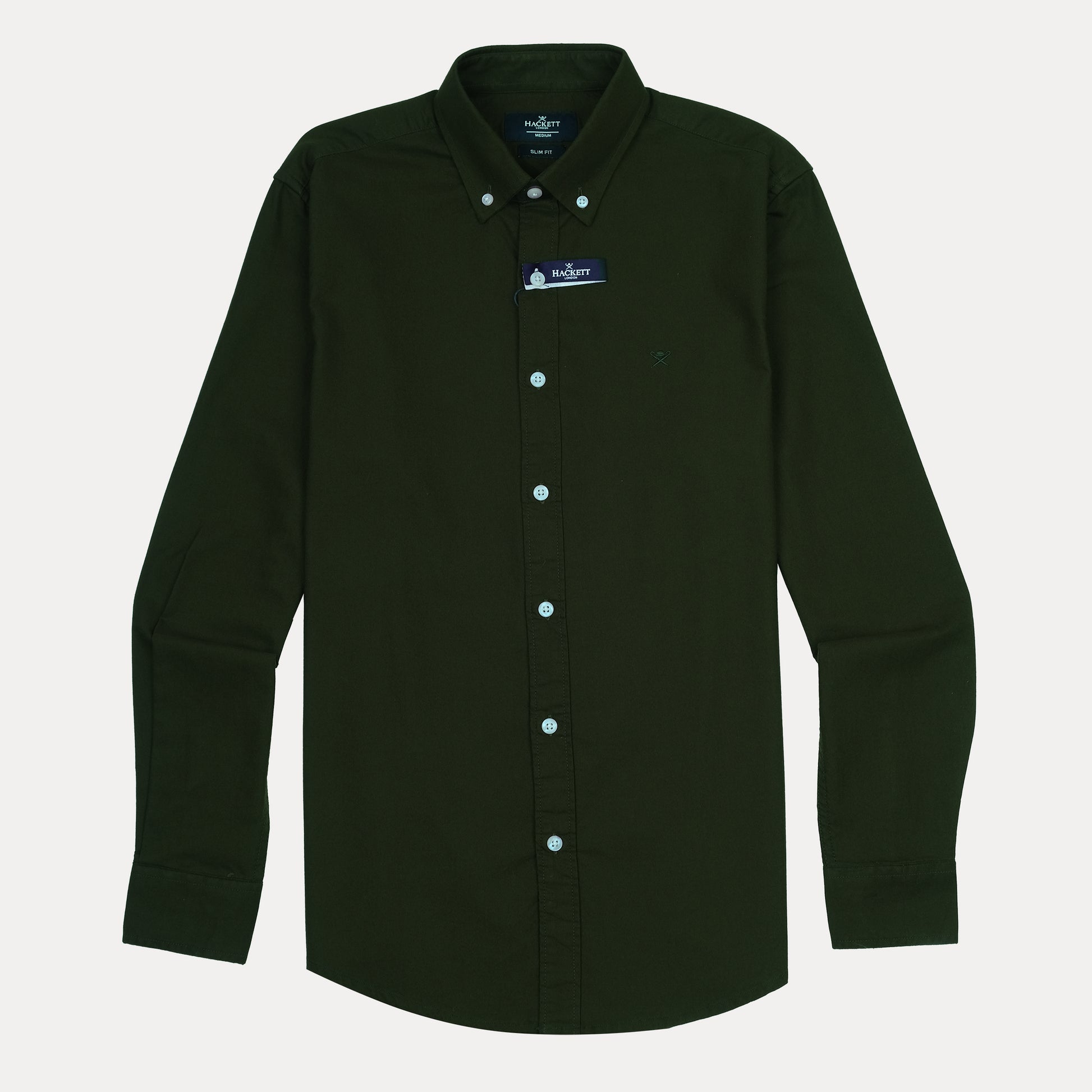 Hackett Earthy Olive Slim Fit Shirt