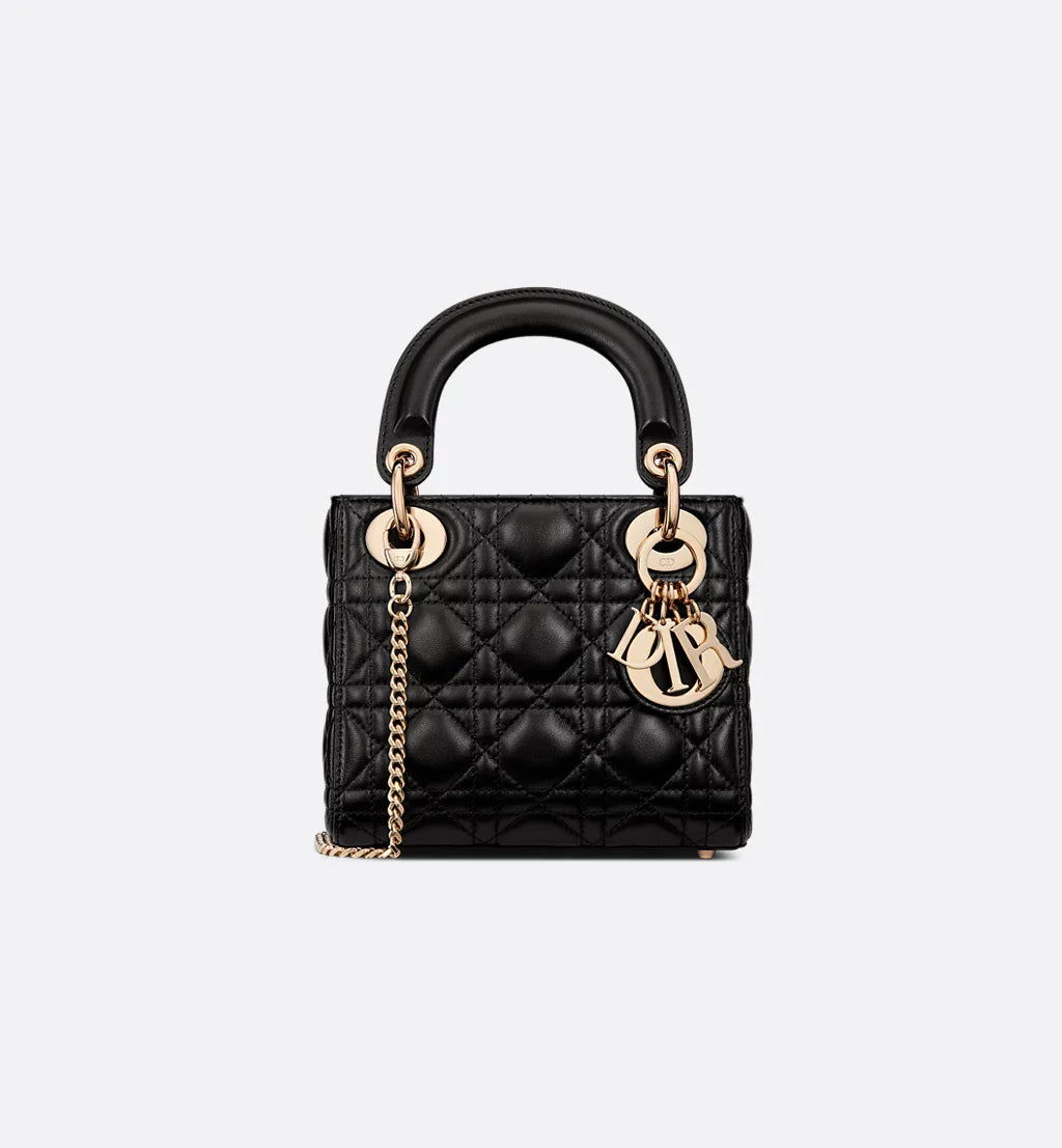 DIOR Mystic Jet Luxe Mini Quilted Leather Bag
