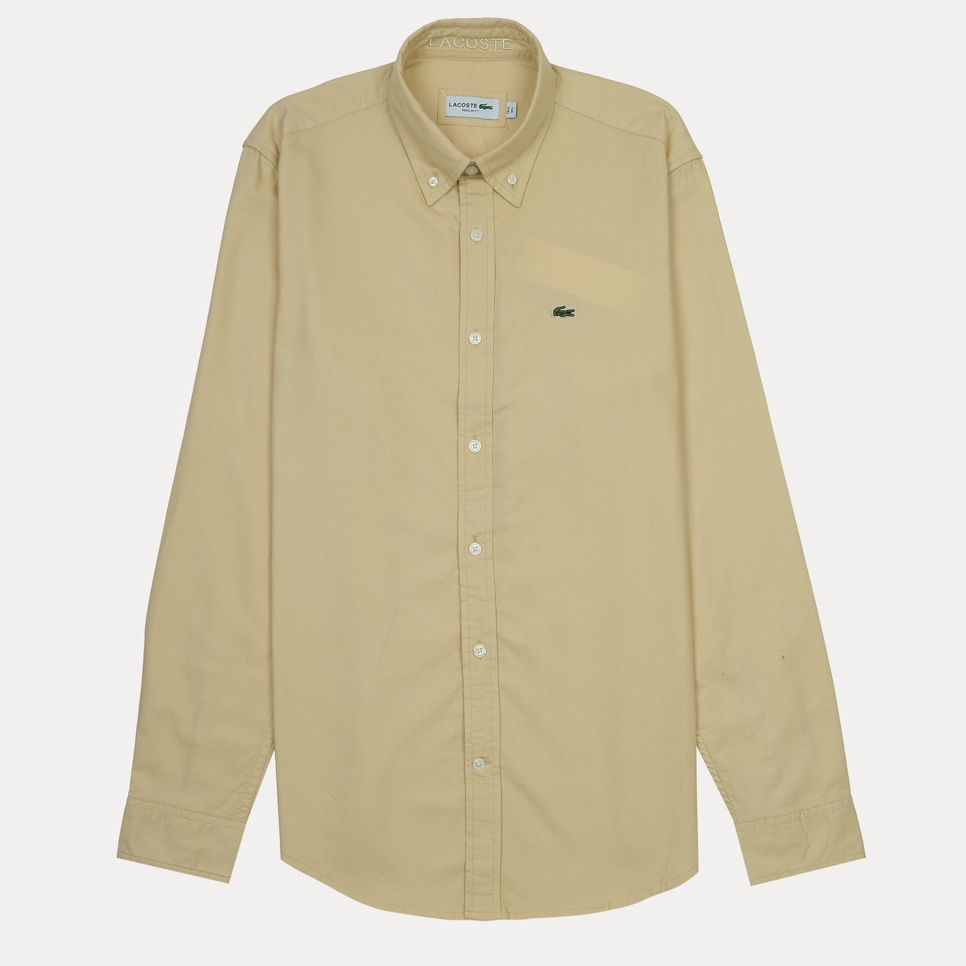 Lacoste Elegant Sandstone Button-Up Shirt