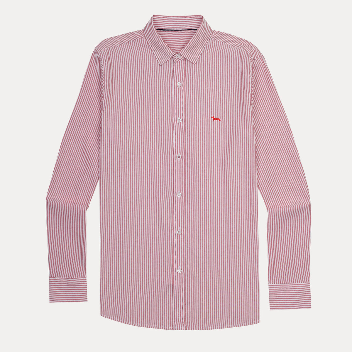 harmont & blaine Striped Delight Shirt - Cherry Blossom Red