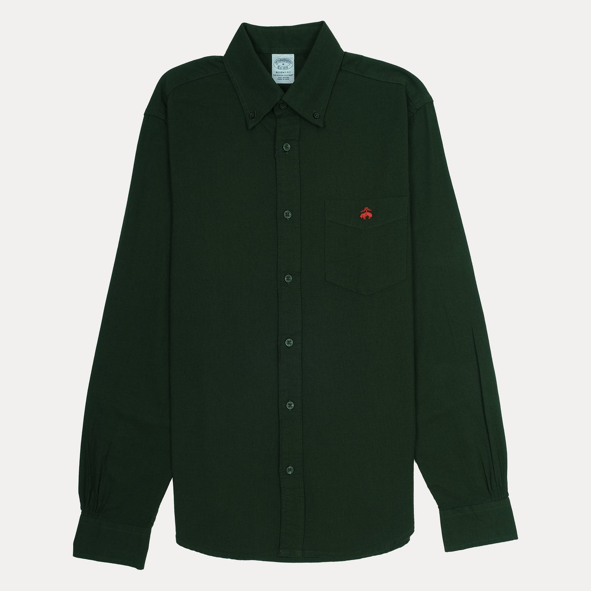 BROOKS BROTHERS Enchanted Pine Regent Fit Long Sleeve Button-Up Shirt