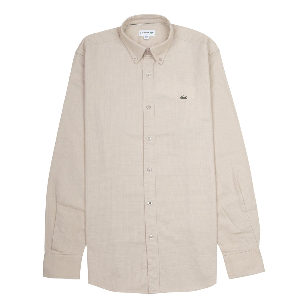 Lacoste Elegant Sandstone Button-Up Shirt