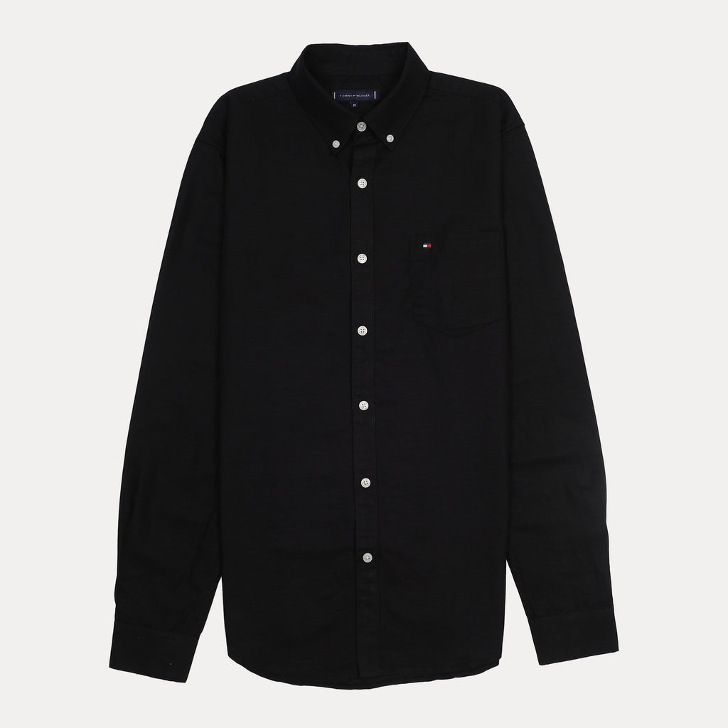 Tommy Hilfiger Classic Fit Black Button-Down Shirt