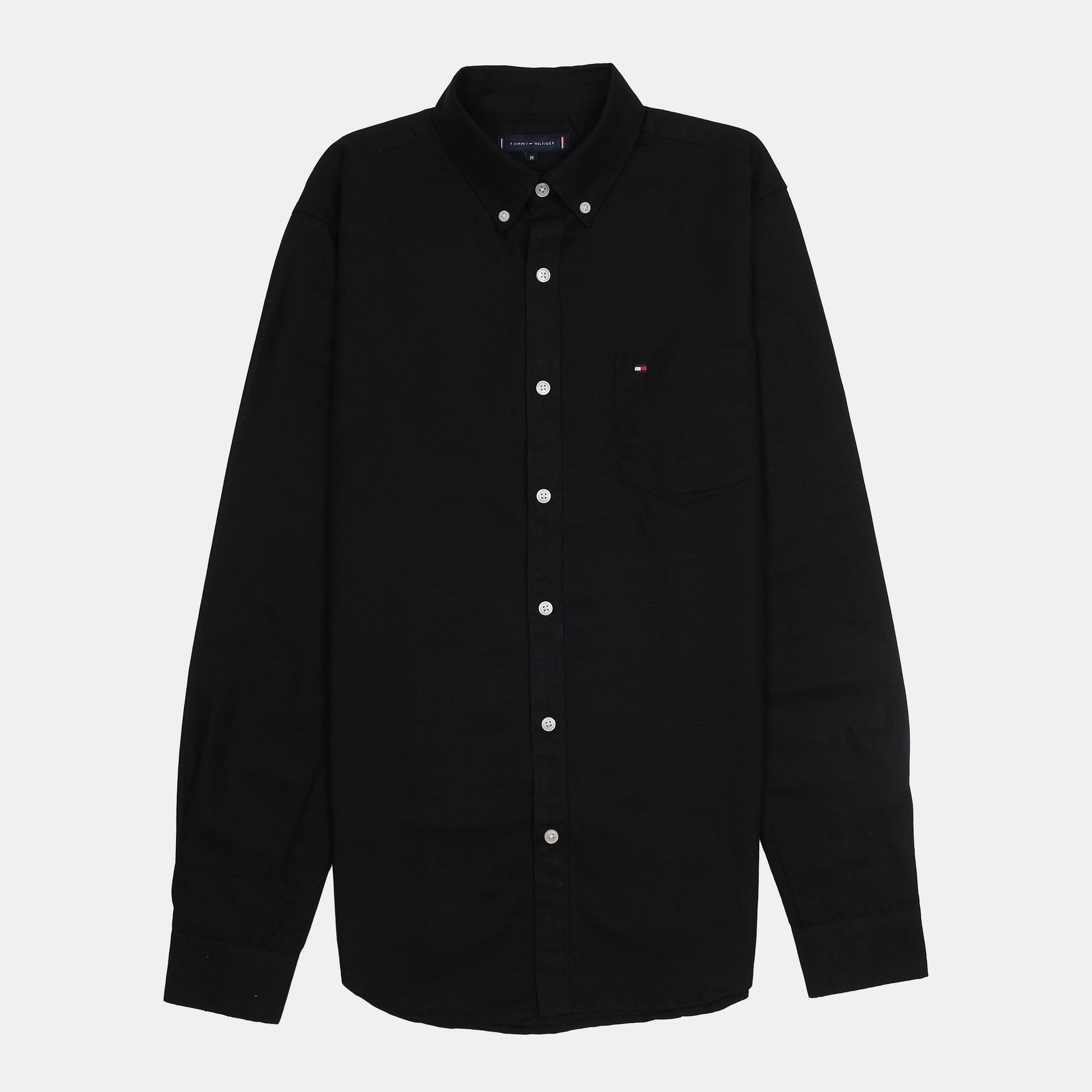 Tommy Hilfiger Classic Fit Black Button-Down Shirt