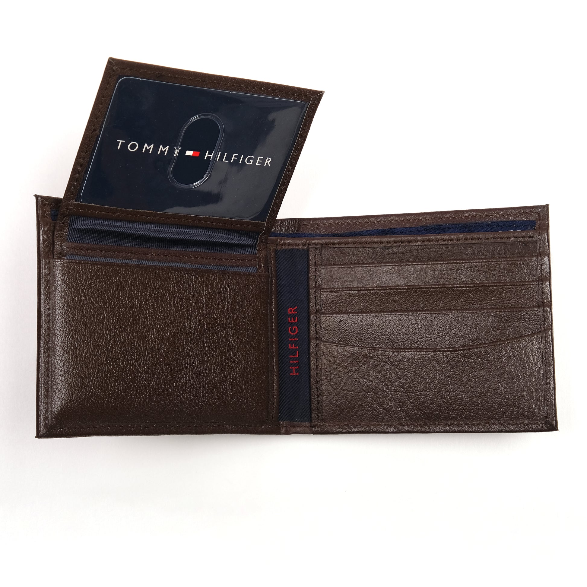 Tommy Hilfiger Luxurious Cocoa Leather Wallet