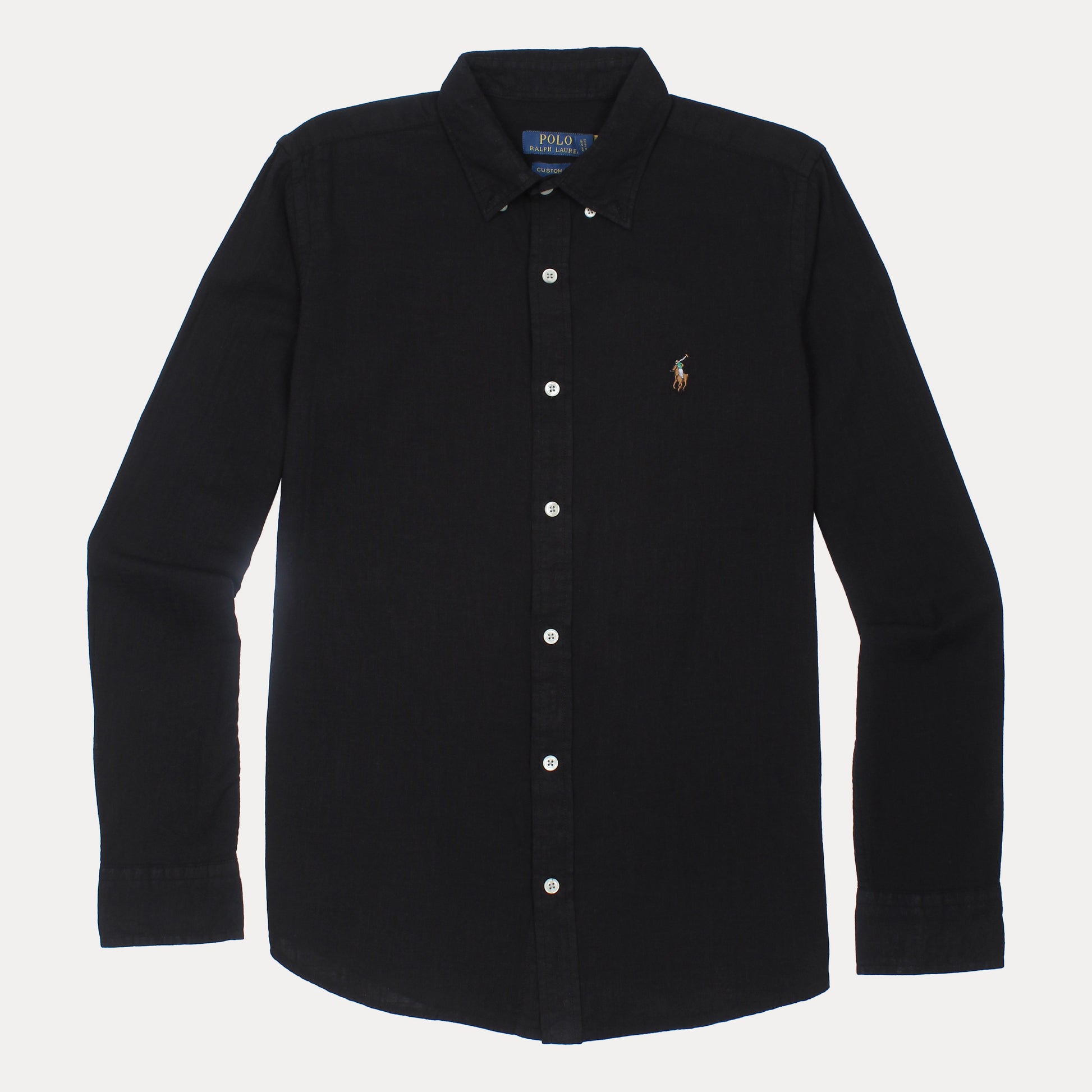 Polo Ralph Lauren Custom Fit Charcoal Elegance Shirt