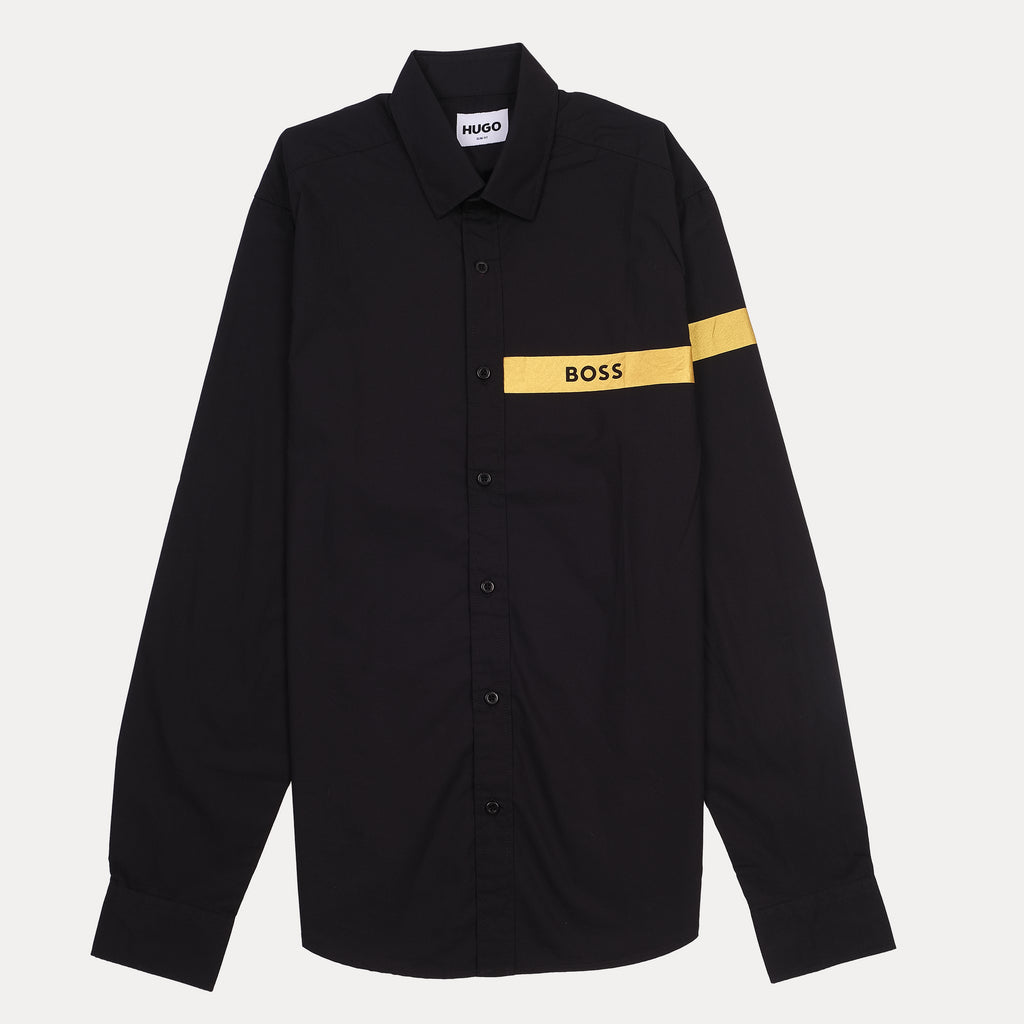 HUGO BOSS Contrast Stripe Long Sleeve Shirt