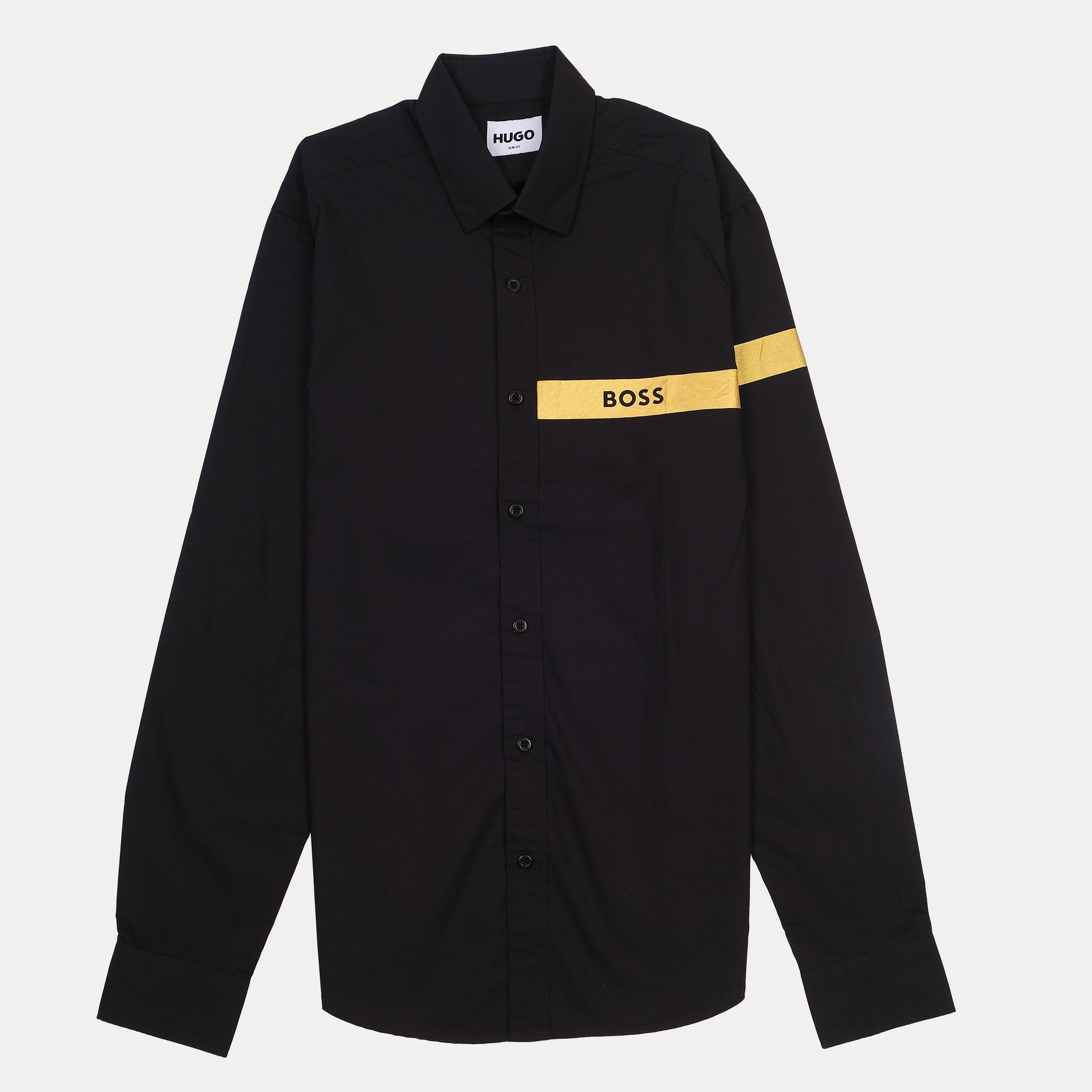 HUGO BOSS Contrast Stripe Long Sleeve Shirt