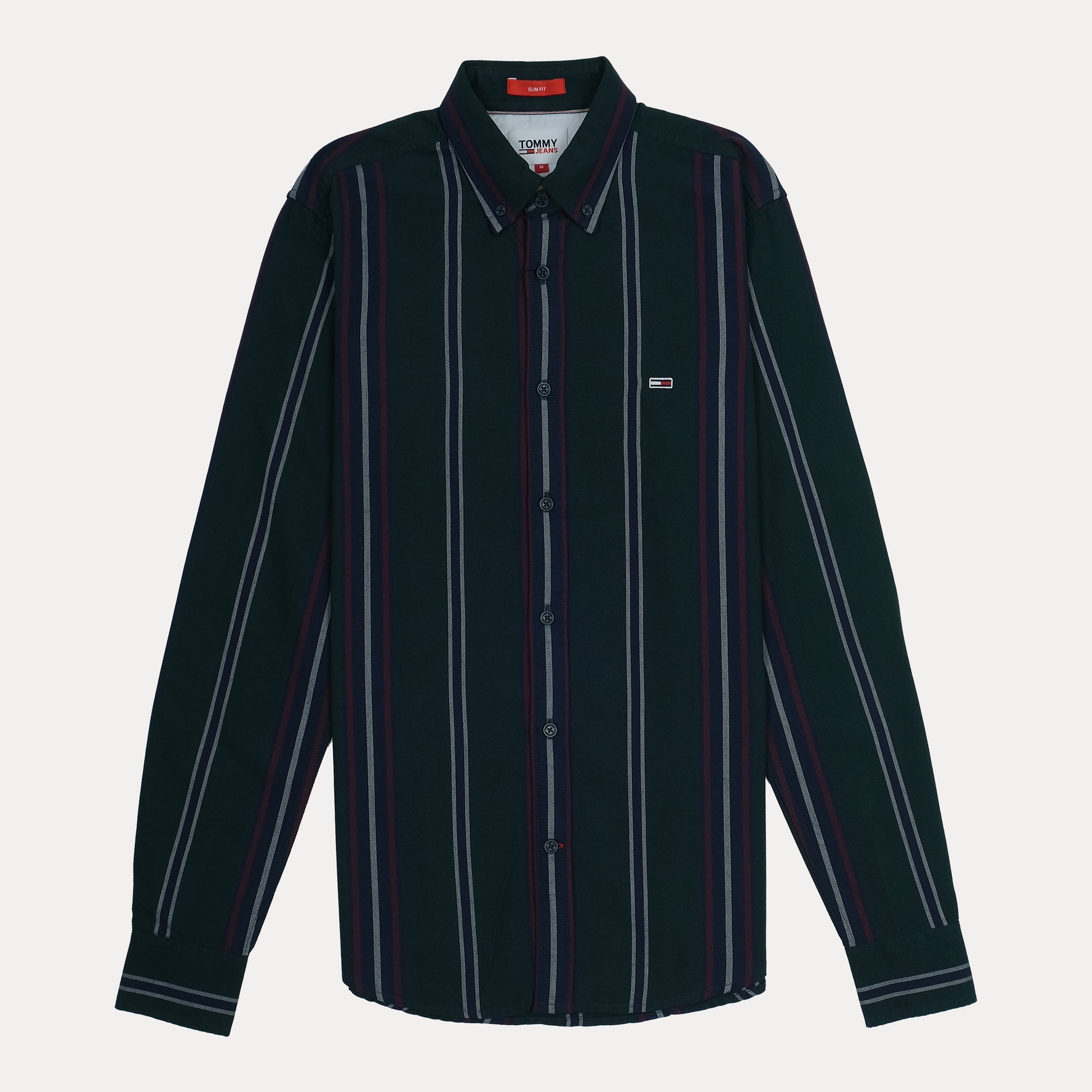 TOMMY JEANS Twilight Forest Slim Fit Long Sleeve Button-Up Shirt
