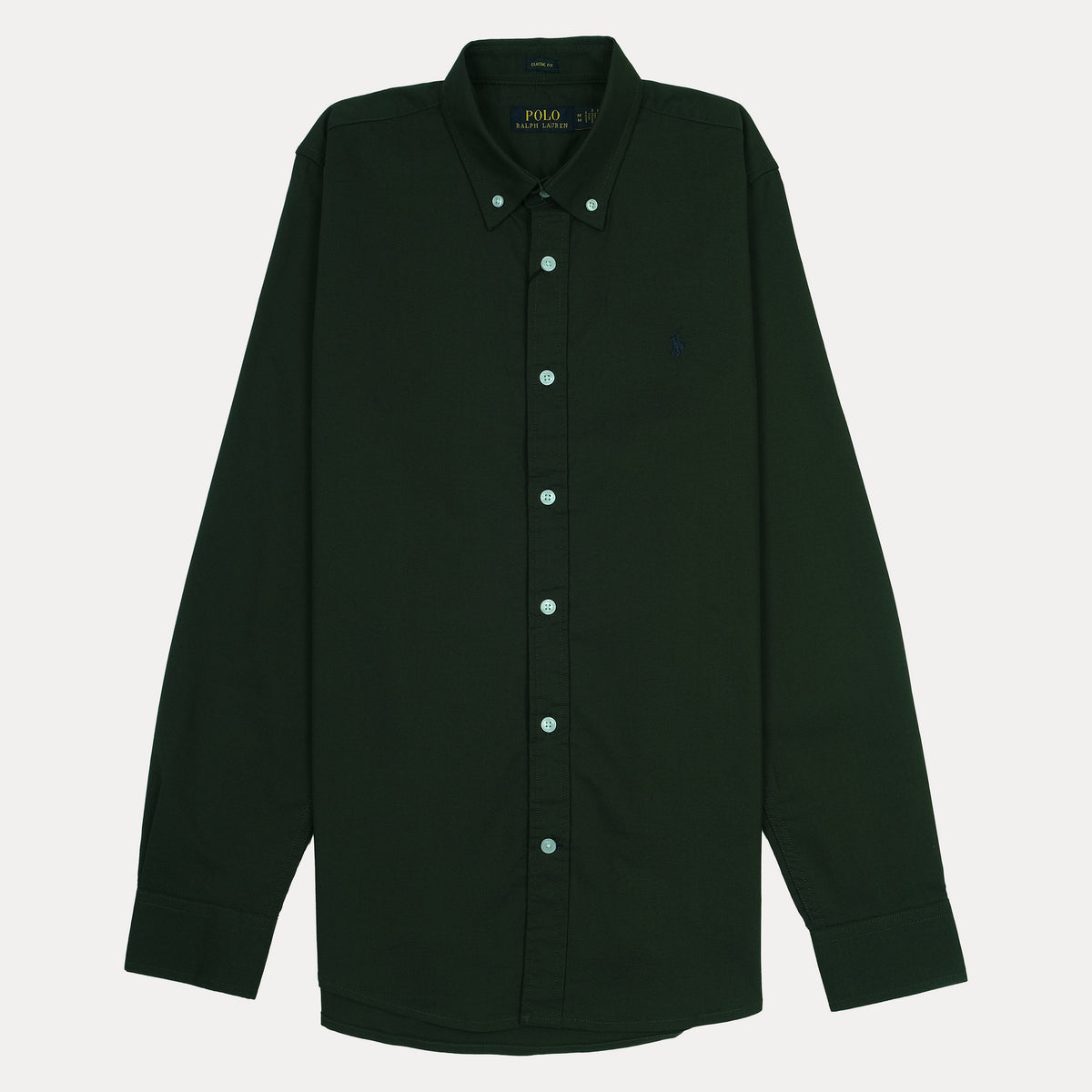 Polo Ralph Lauren Classic Fit Long Sleeve Button-Down Shirt in Dark Green
