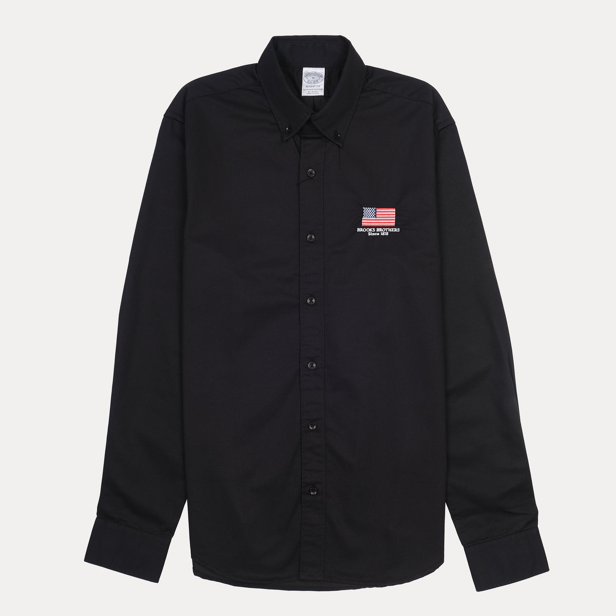Brooks Brothers Regret Fit Black Button-Up Shirt