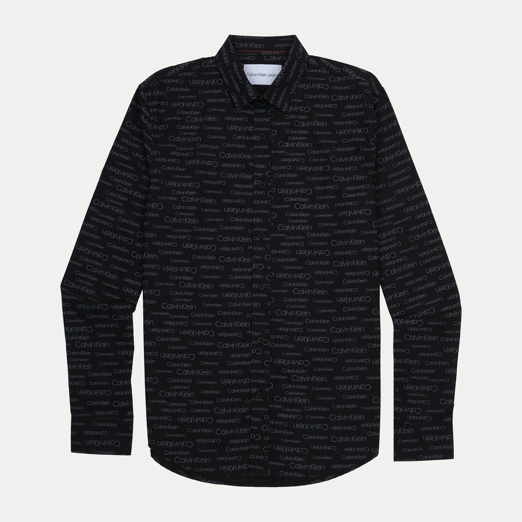 Calvin Klein Chic Noir Logo Print Shirt