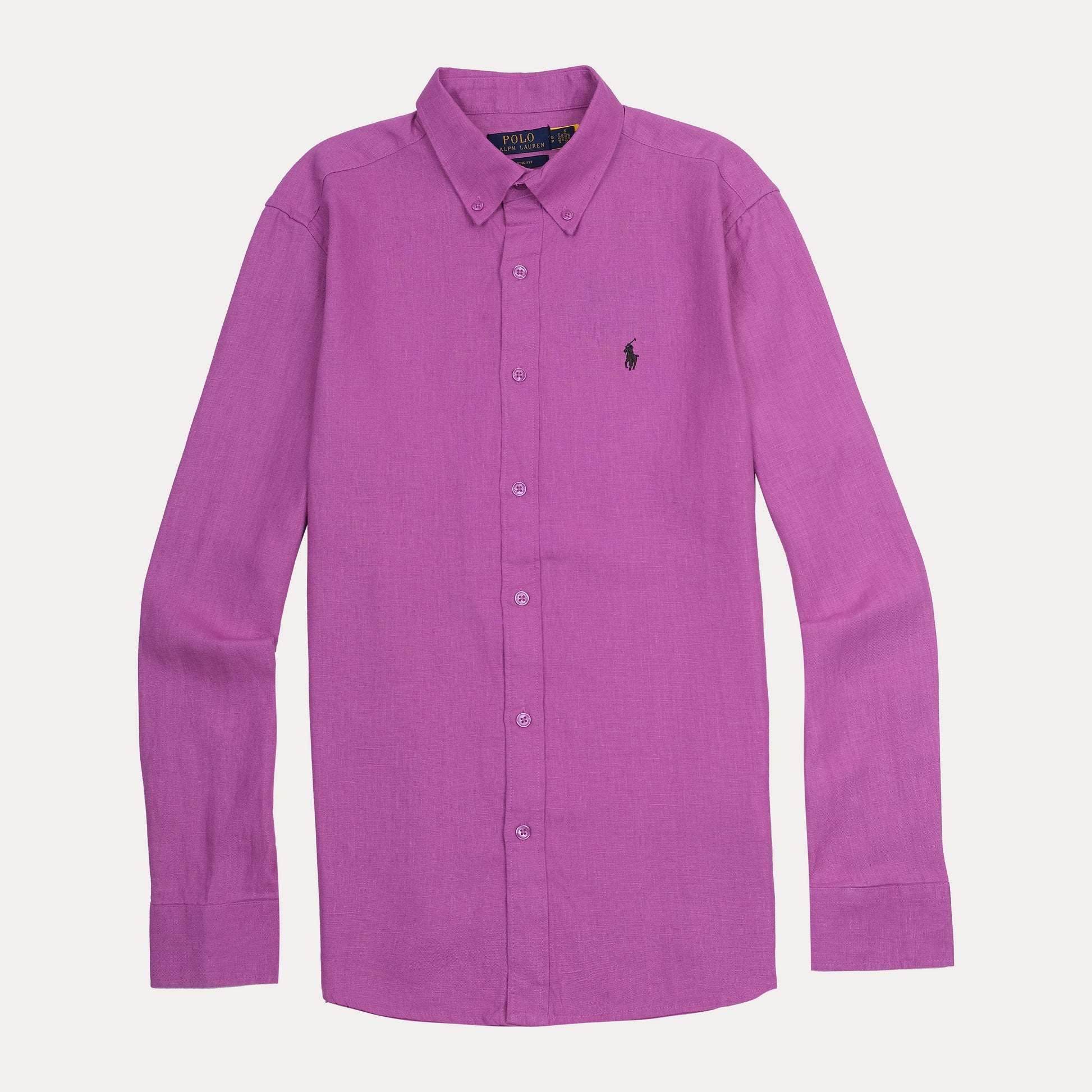 Polo Ralph Lauren Classic Fit Linen Shirt in Radiant Orchid