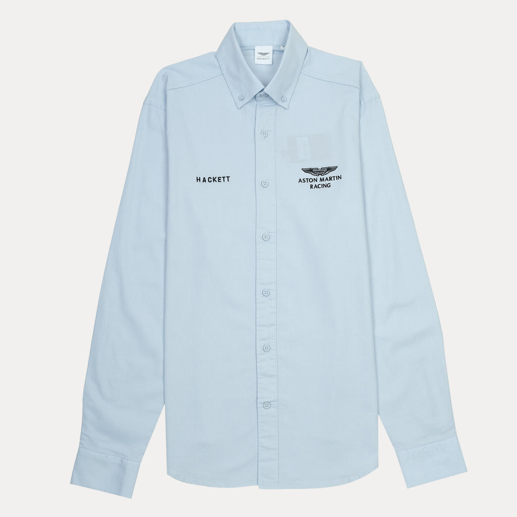 HACKETT Elegant Sky Blue Aston Martin Racing Shirt