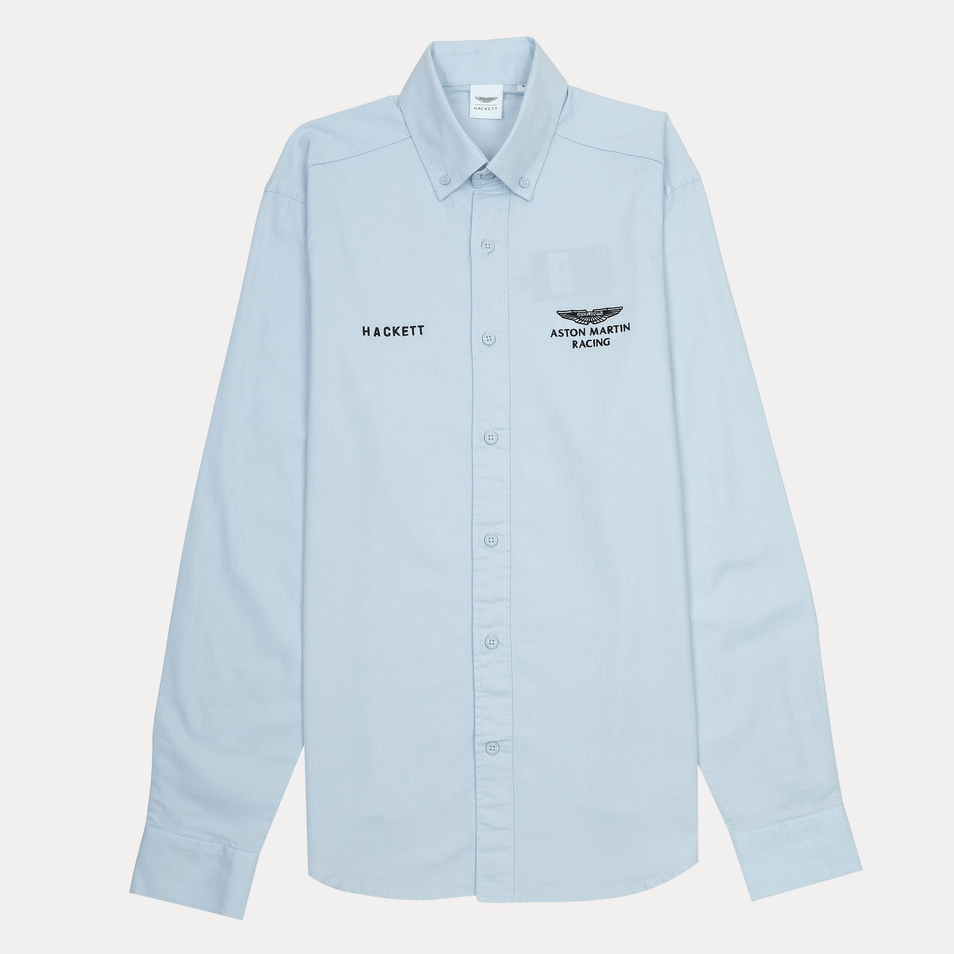 HACKETT Elegant Sky Blue Aston Martin Racing Shirt