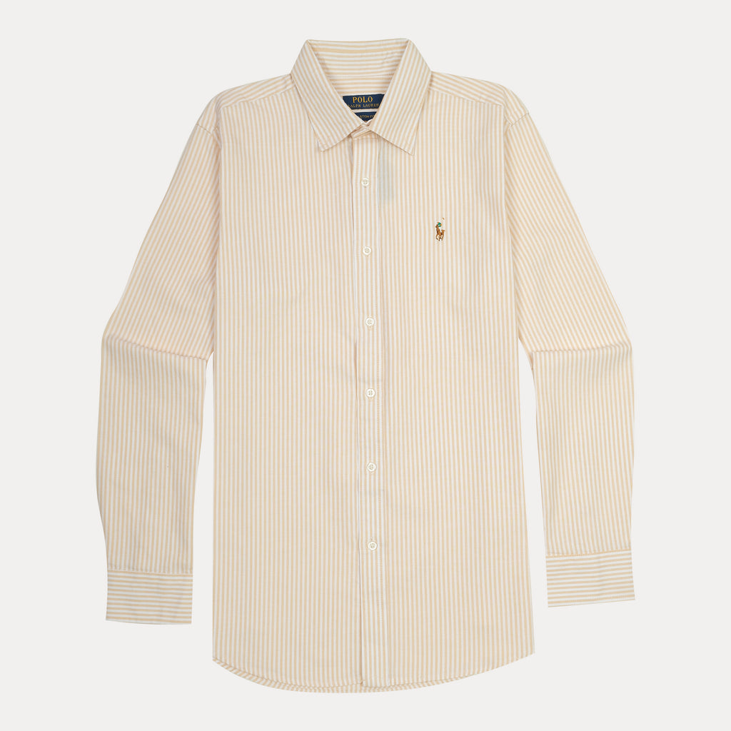 Polo Ralph Lauren Striped Elegance Shirt in Soft Cream