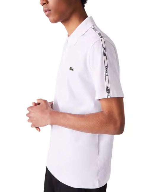 LACOSTE Whispering Pearl Tailored Fit Short Sleeve Piqué Polo