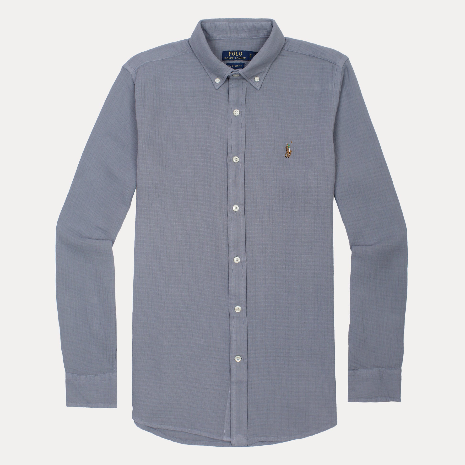 Polo Ralph Lauren Custom Fit Button-Up Shirt in Serene Slate