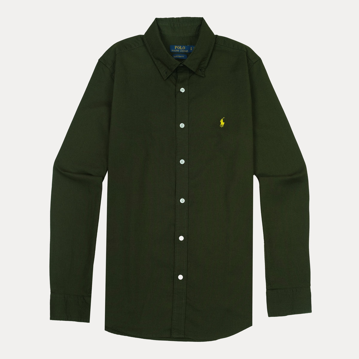 Polo Ralph Lauren Custom Fit Shirt in Enchanted Forest Green
