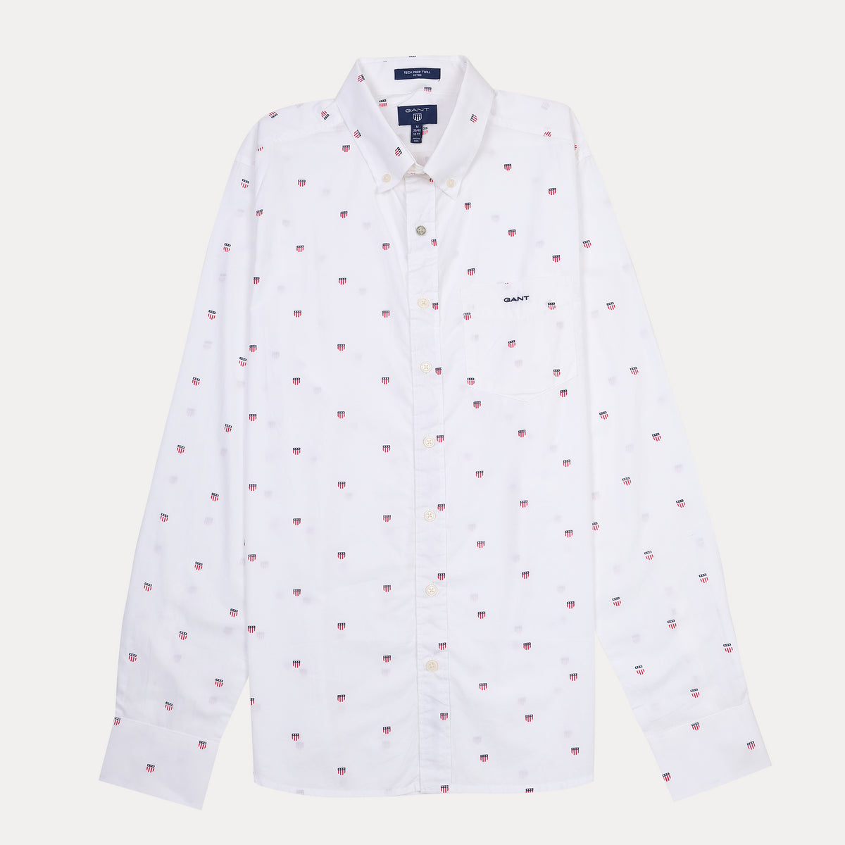 GANT Tech Free Twill Printed Button-Up Shirt