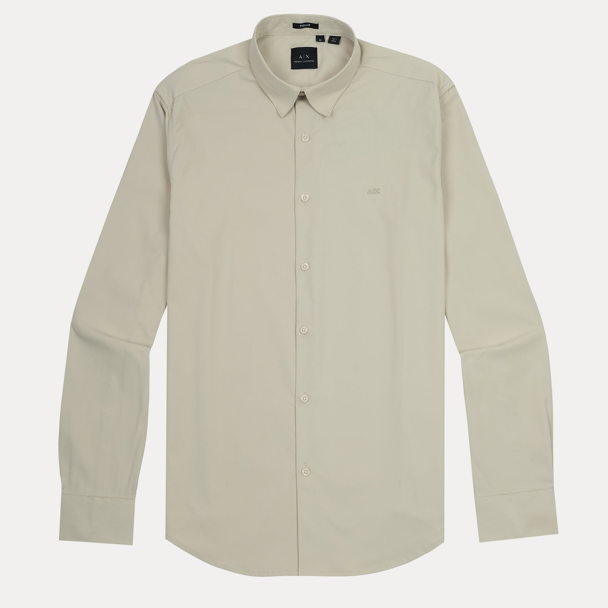 Armani Exchange Elegant Sand Dune Button-Up Shirt