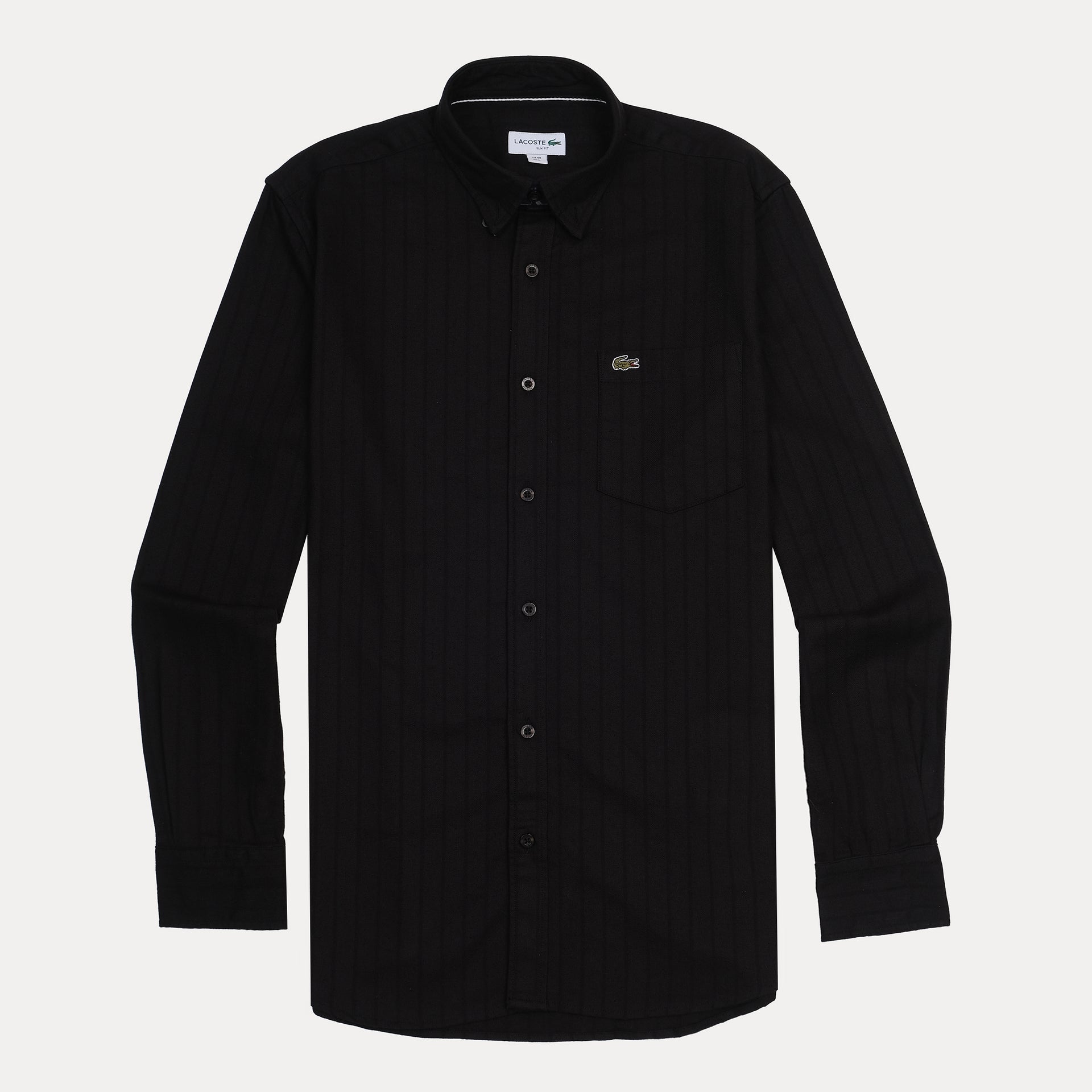 Lacoste Classic Fit Striped Black Shirt