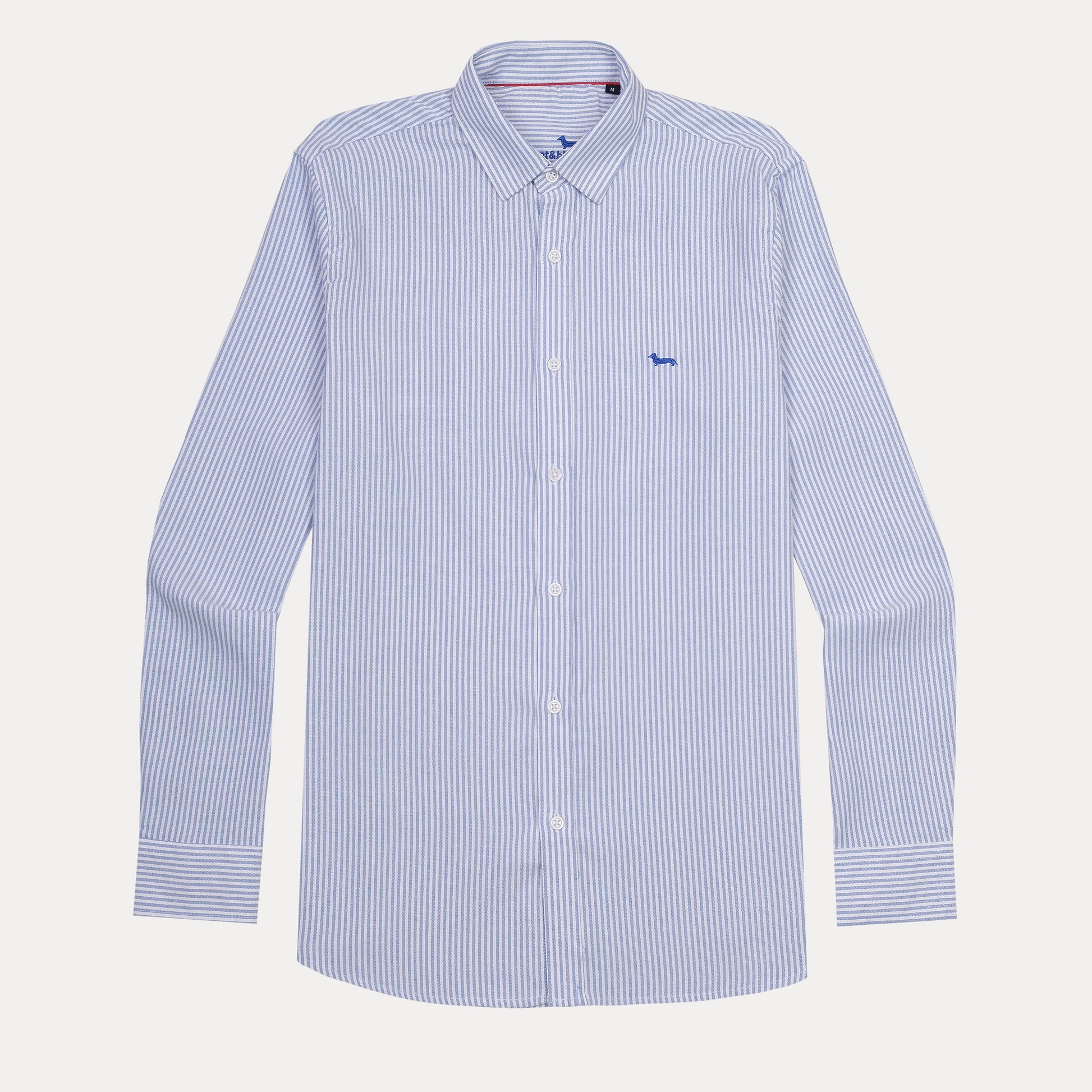 harmont&blaine Striped Elegance Shirt in Sky Blue
