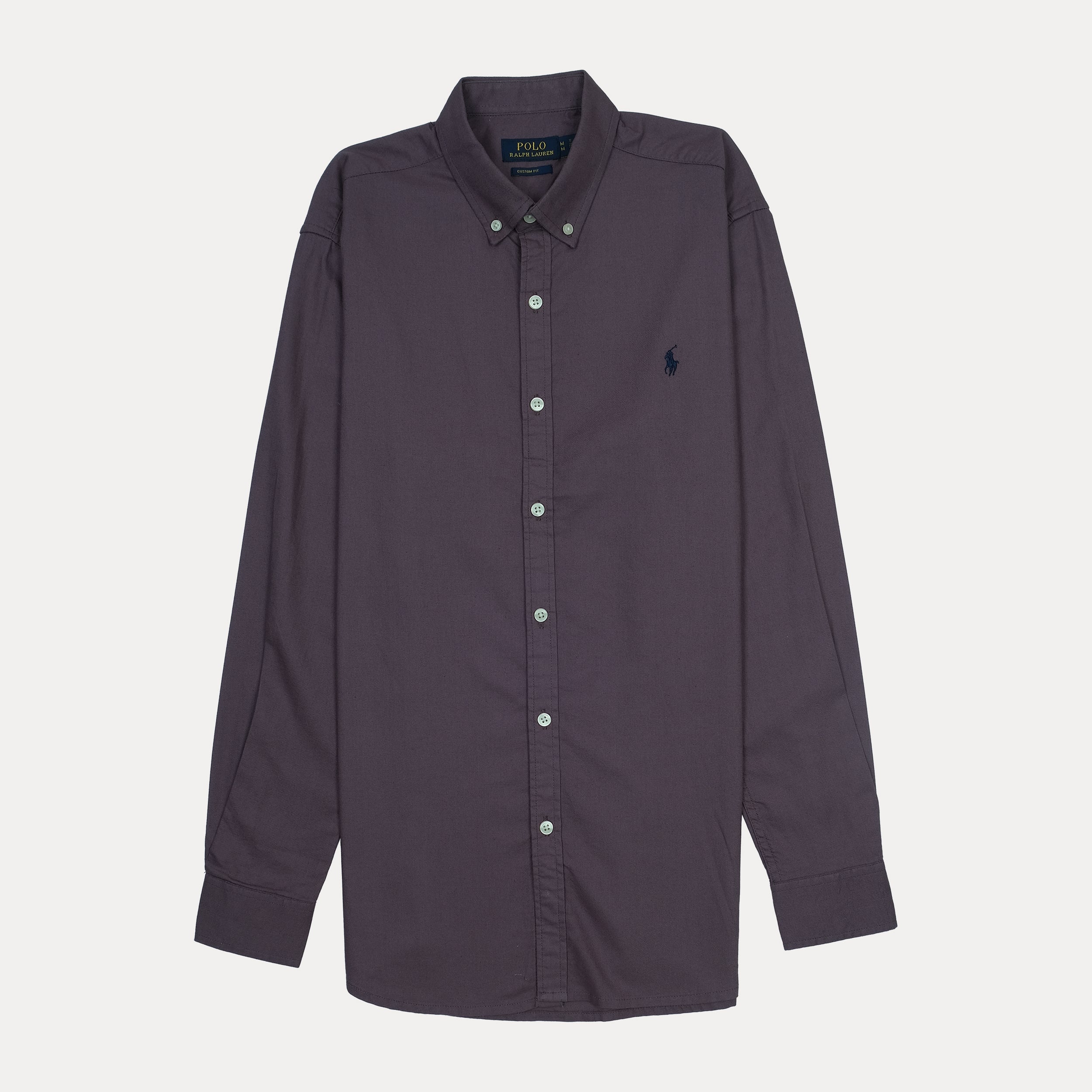 Polo Ralph Lauren Custom Fit Long Sleeve Button-Down Shirt in Deep Pur ...