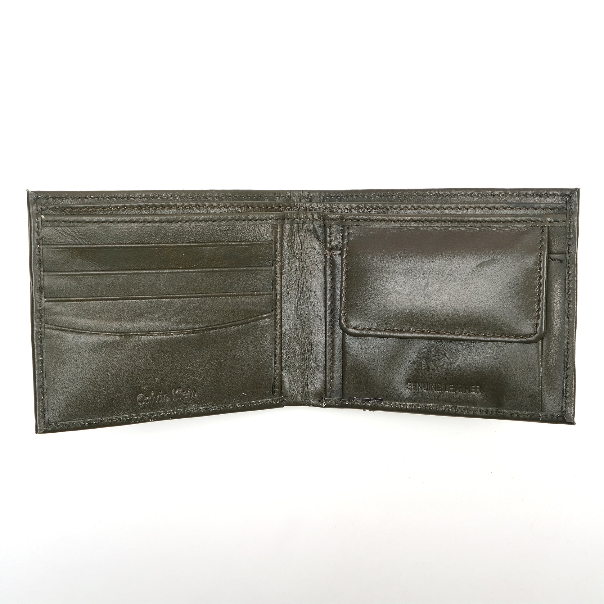Calvin Klein Elegant Olive Leather Wallet
