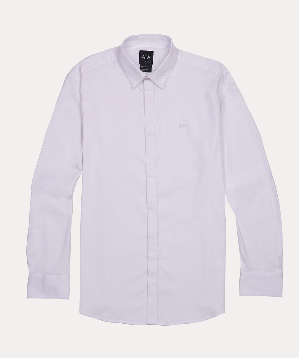 A|X Celestial Ivory Slim Fit Long Sleeve Button-Up Shirt