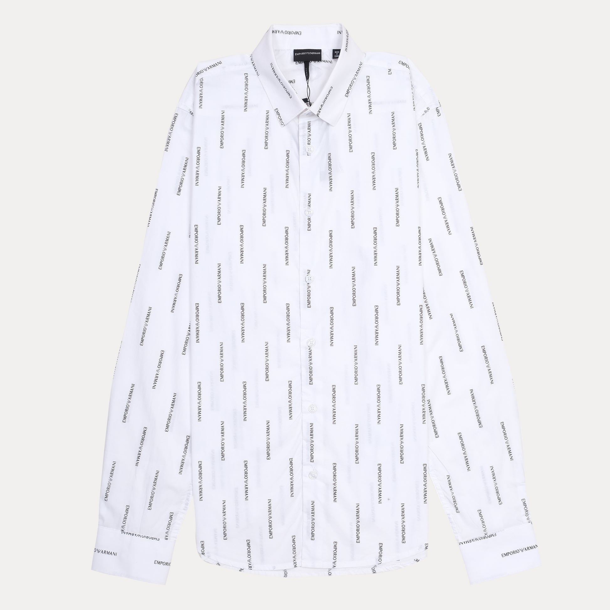 EMPORIO ARMANI Logo Print Long Sleeve Shirt