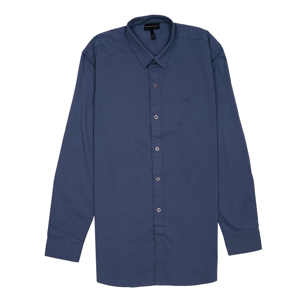 A|X Prismatic Azure Contemporary Fit Long Sleeve Button-Up Shirt