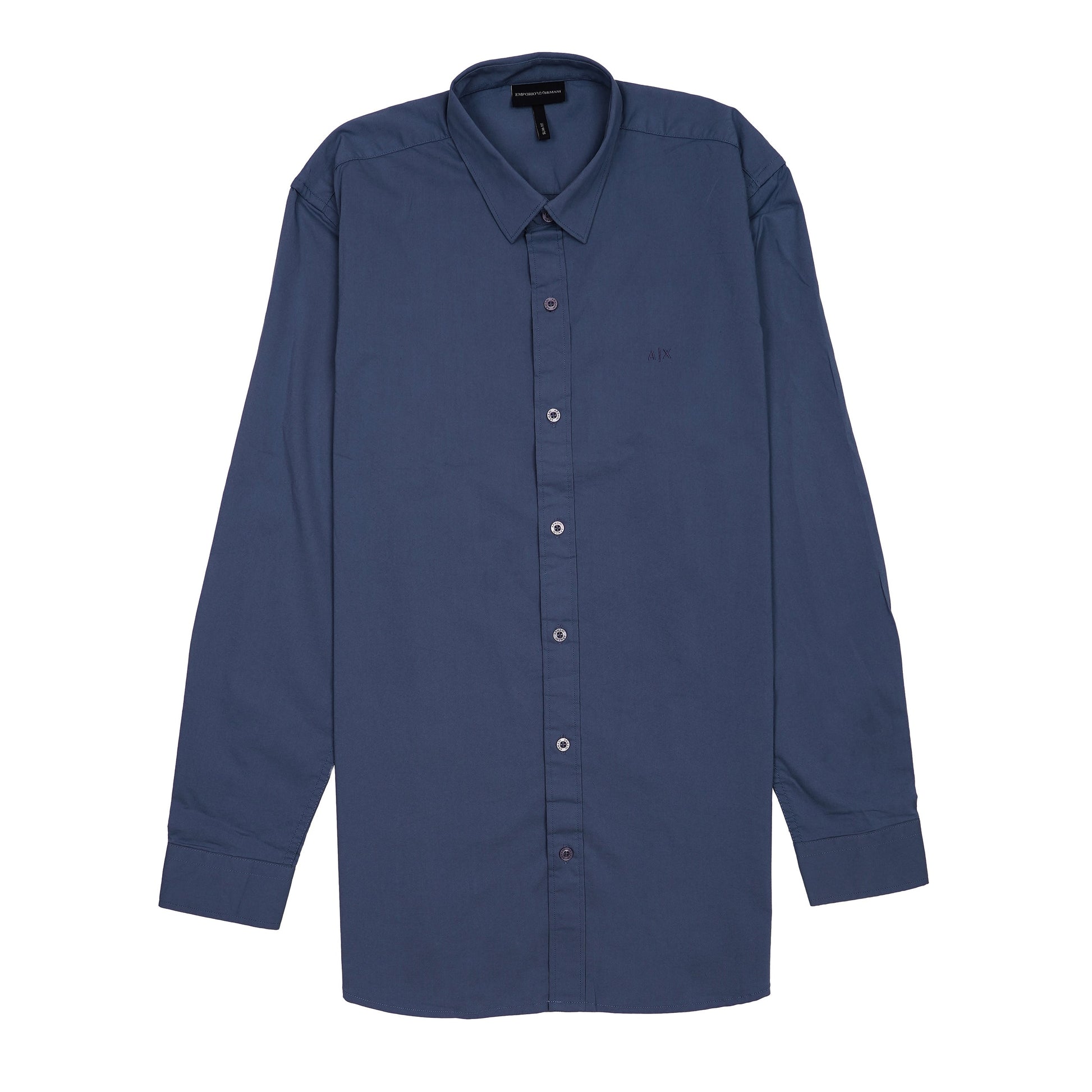 A|X Prismatic Azure Contemporary Fit Long Sleeve Button-Up Shirt