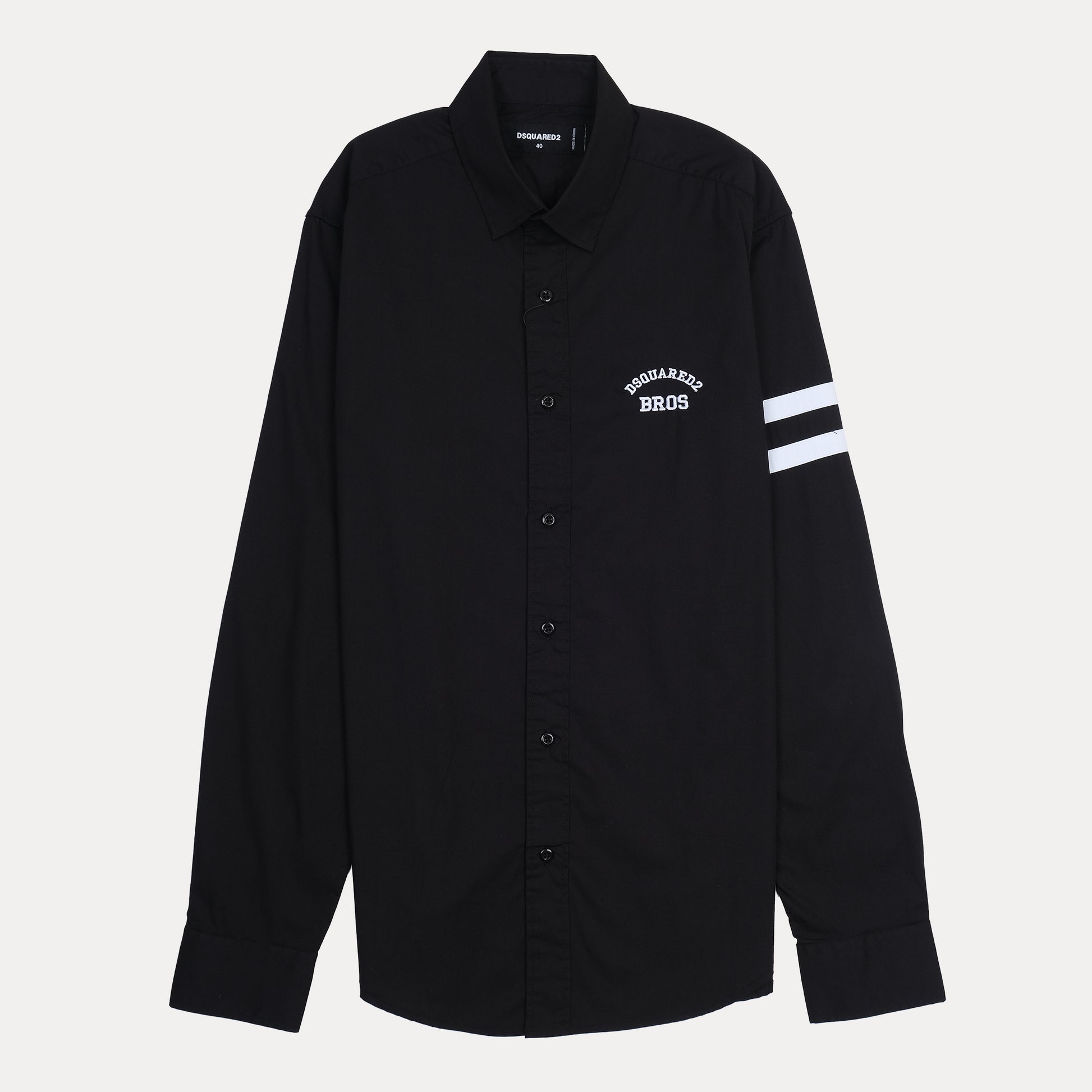 DSQUARED2 Radiant Onyx Whisper Classic Fit Long Sleeve Shirt