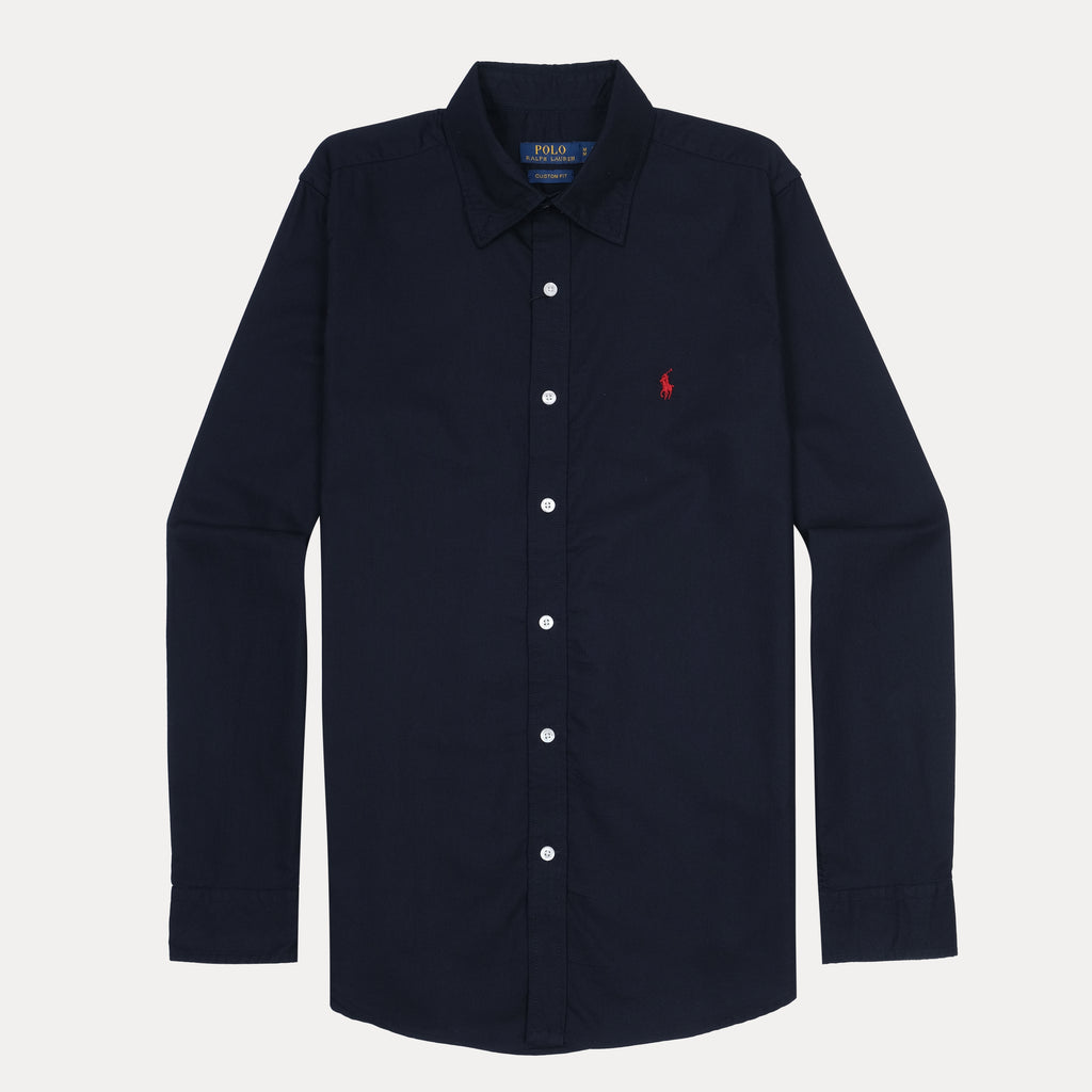 Polo Ralph Lauren Custom Fit Midnight Navy Button-Up Shirt