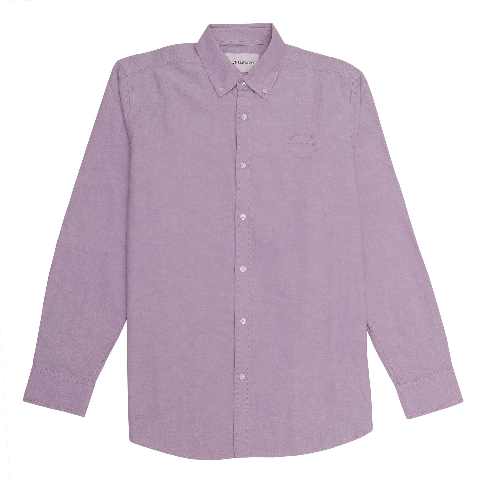 CALVIN KLEIN Serene Lilac Classic Fit Button-Up Shirt